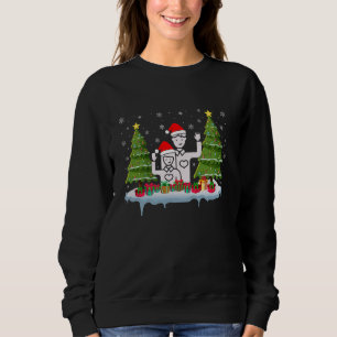 Sudadera Voluntarios de Navidad Hombres Iluminando Árbol Mu