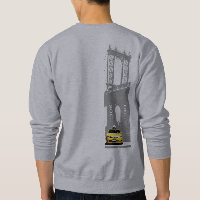 Sudadera Volver a imprimir Mente del puente de Nueva York N (Reverso)
