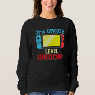 Sudadera Volver a la escuela Video Gamer 3er grado Desbloqu