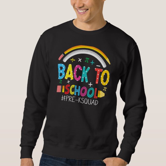 Sudadera Volver al Escuadrón Preescolar K (Anverso)