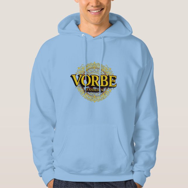 Sudadera VORBE Fashion Gold Monogram Men's Premium Hoodie (Anverso)