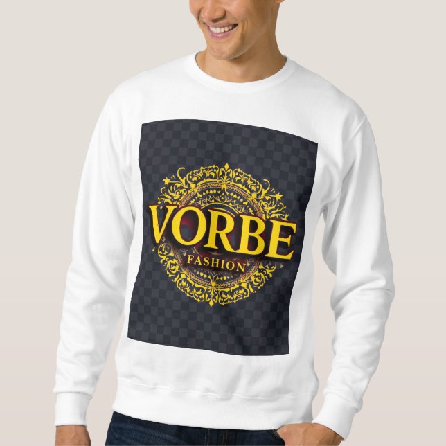 Sudadera VORBE Fashion Premium Gold Monograma Raglan T-Shir (Anverso)