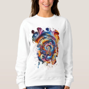 Sudadera Vórtice giratorio de colores