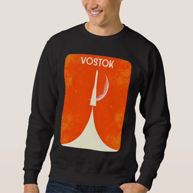 Sudadera Vostok Rocket Soviet Union Space Spaceflight Yuri  (Anverso)