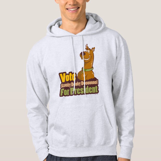 Sudadera Vota por Scooby Dooby al presidente (Anverso)