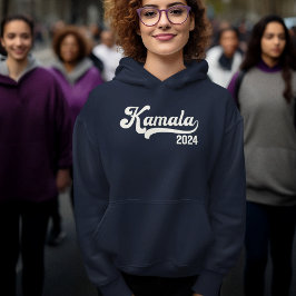 Sudadera Votación Kamala Harris 2024 Ivory White Varsity Ho