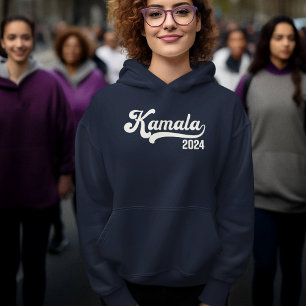 Sudadera Votación Kamala Harris 2024 Ivory White Varsity Ho