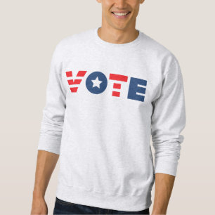 Sudadera VOTAR En Camisas Rojas Azules