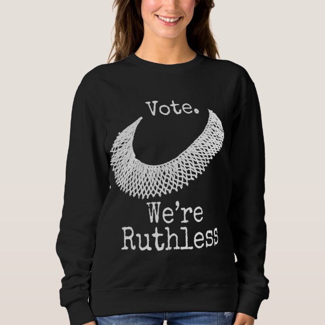 Sudadera Votar somos derechos humanos de la mujer despiadad (Anverso)