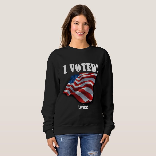 Sudadera Voté… dos veces (Anverso completo)
