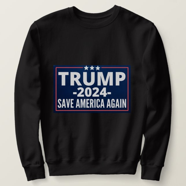 Sudadera voto, triunfo 2024, trump 2024, 2024, trump 2020 (Anverso del diseño)