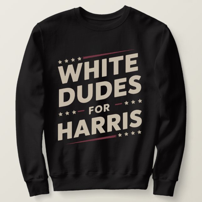 Sudadera Votos Blancos Por Kamala Harris Para 2024 (Anverso del diseño)