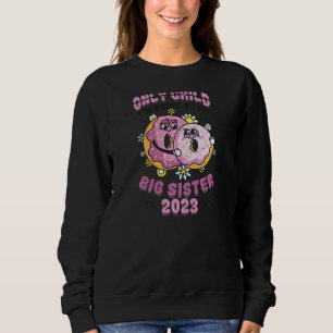 Sudadera Voy a ser la hermana mayor del anuncio de embarazo