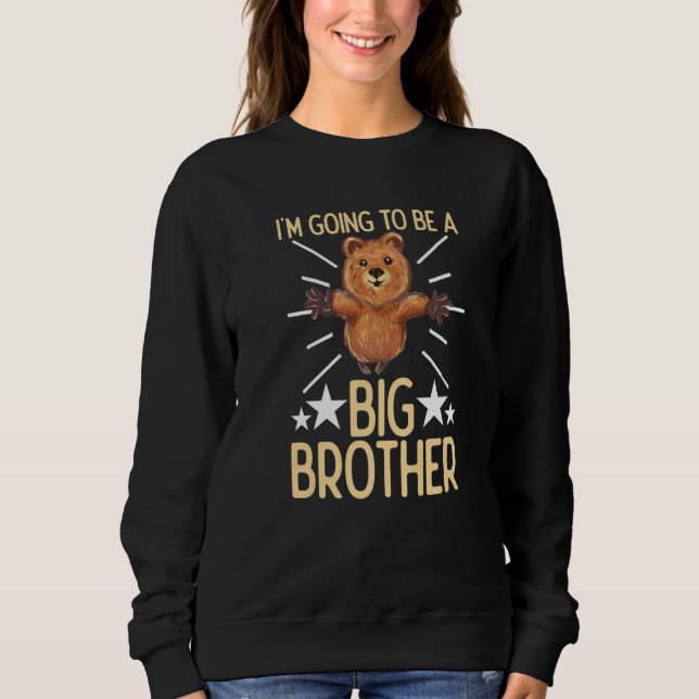 Sudadera Voy a ser un hermano mayor (Anverso)