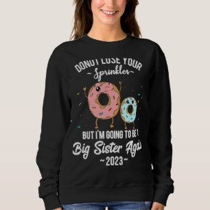 Sudadera Voy a ser una hermana grande de nuevo 2023 Embaraz
