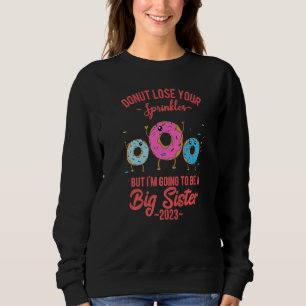 Sudadera Voy a ser una hermana grande del anuncio del bebé 