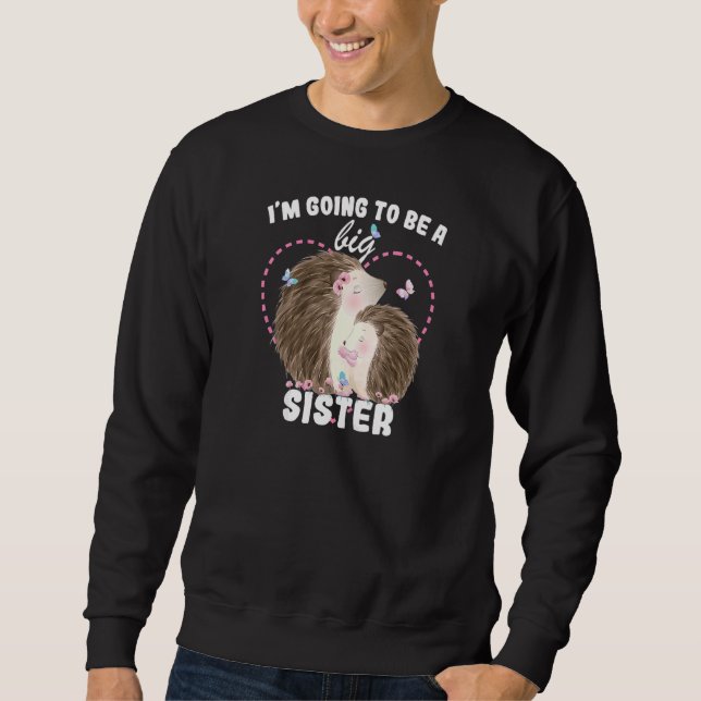 Sudadera Voy a ser una hermana mayor 2023 Anuncio de embara (Anverso)