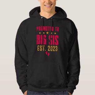 Sudadera Voy a ser una hermana mayor 2023 Ascendida a herma