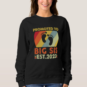 Sudadera Voy a ser una hermana mayor 2023 Ascendida a herma