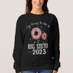 Sudadera Voy a ser una hermana mayor 2023 Donut promocionad