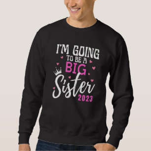 Sudadera Voy a ser una hermana mayor anuncio de embarazo