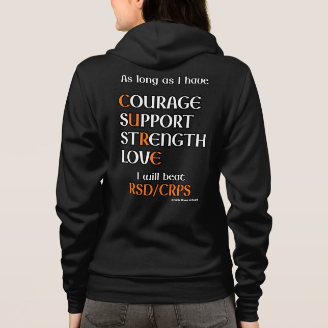 Sudadera Voy a vencer...RSD/CRPS (Reverso)