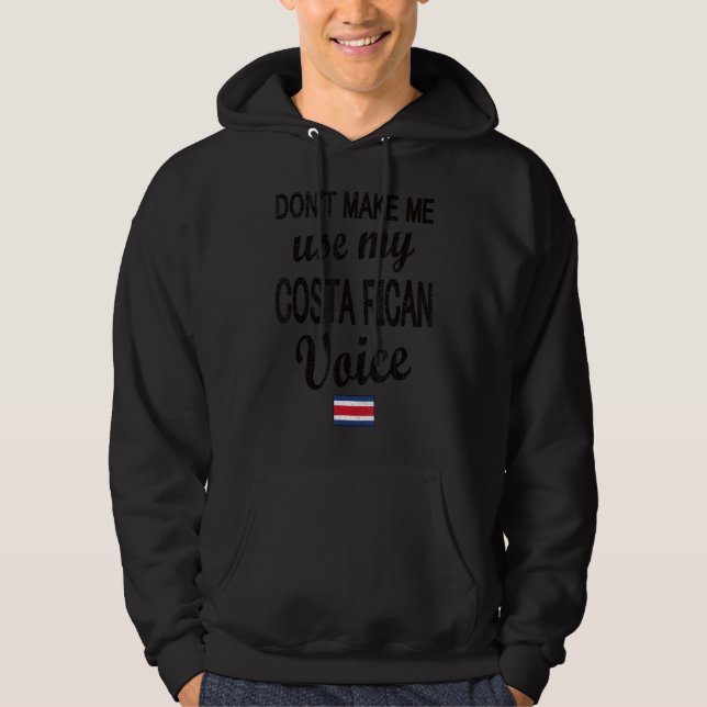 Sudadera Voz costarricense Costa Rica Roots costarricenses (Anverso)