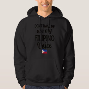 Sudadera Voz filipina Bandera de Filipinas Raíces filipinas