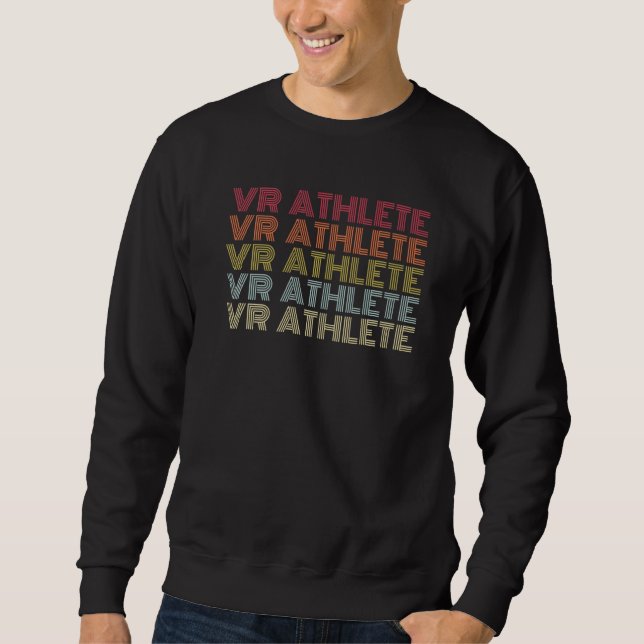 Sudadera Vr Atlete Virtual Reality Retro Style Video Gamer (Anverso)