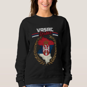Sudadera Vrsac Serbia Viajes Bandera Serbia Mapa Srbija