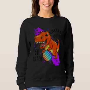 Sudadera Vuelta al cole 5º curso Dinosaurio Pop It Fidge