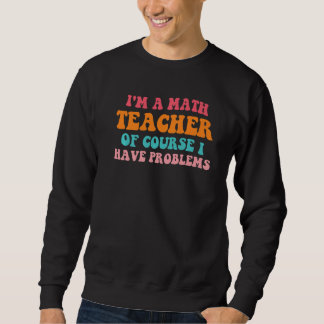 Sudadera Vuelta al cole  Matemáticas  Profesores retro de m