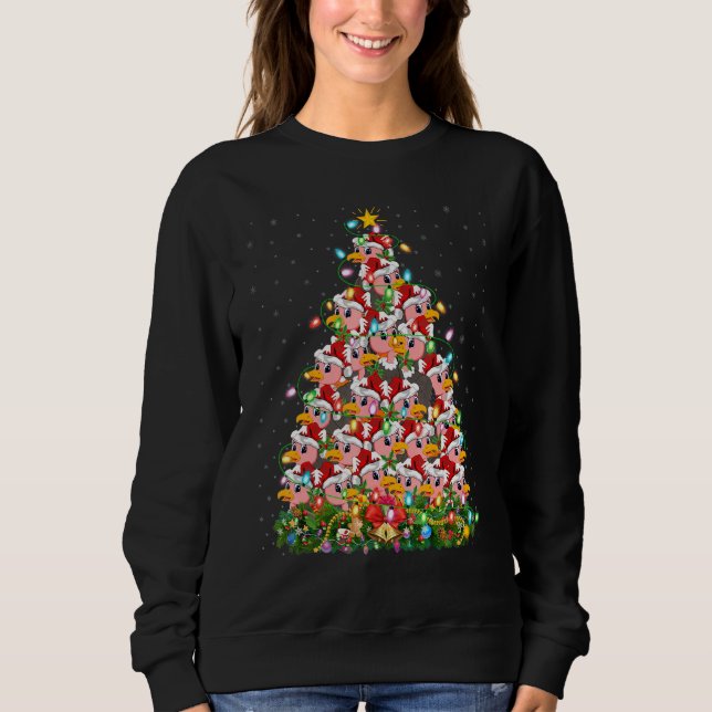 Sudadera Vulture   Xmas Lights Santa Vulture Christmas Tree (Anverso)