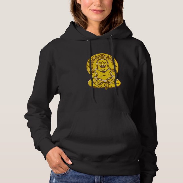 Sudadera VXL Buddha Monk Namaste Praying Pray Laugh Buddhis (Anverso)
