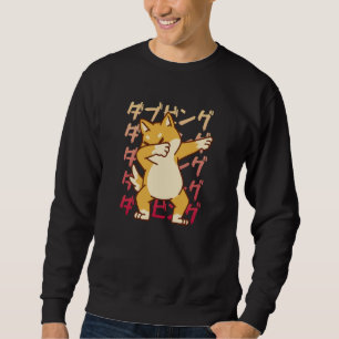Sudadera VXL Shiba Inu Uni Perro Baile Movimiento Sonriente