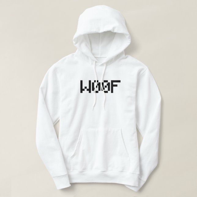 Sudadera W00F [Sonidos animales de la lengua materna] (Diseño del anverso)