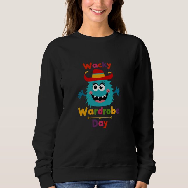 Sudadera Wacky Wardrobe Day Mismatch Miércoles divertido Go (Anverso)