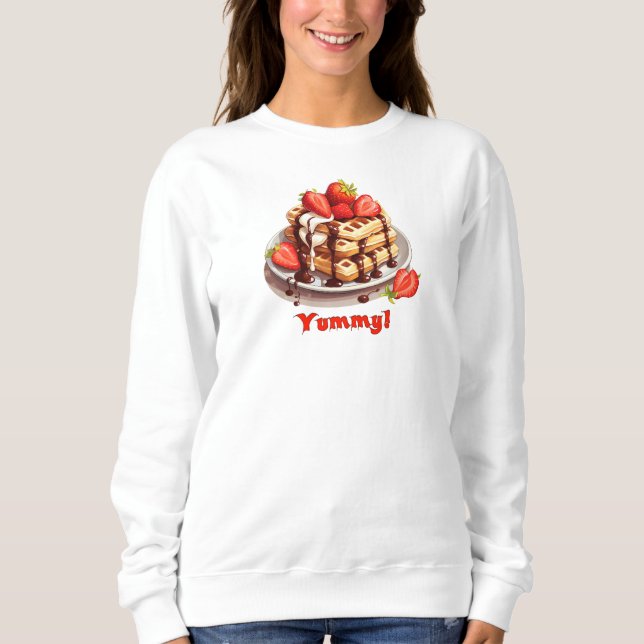 Sudadera Waffles con chocolate y fresas