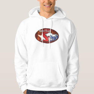 Sudadera Waikiki Beach Oahu Hawaii surfista hombres de arte