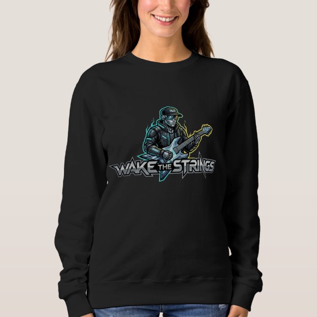 Sudadera Wake The Strings Retro Future Art (Anverso)