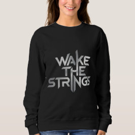Sudadera Wake The Strings – Tipografía de Música