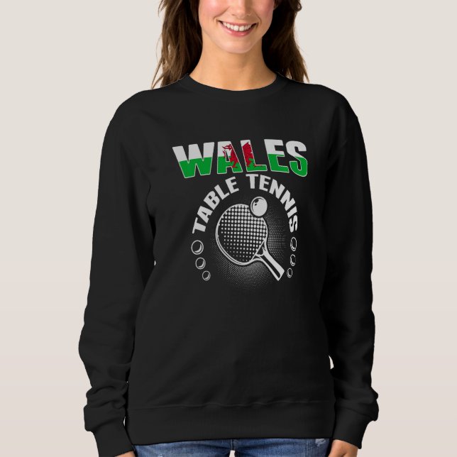 Sudadera Wales Table Tennis   Support Welsh Ping Pong Team (Anverso)