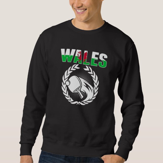 Sudadera Wales Table Tennis   Welsh Ping Pong Team Supporte (Anverso)
