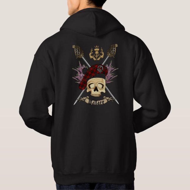 Sudadera Wallace Skull & Crossed Swords (Reverso)
