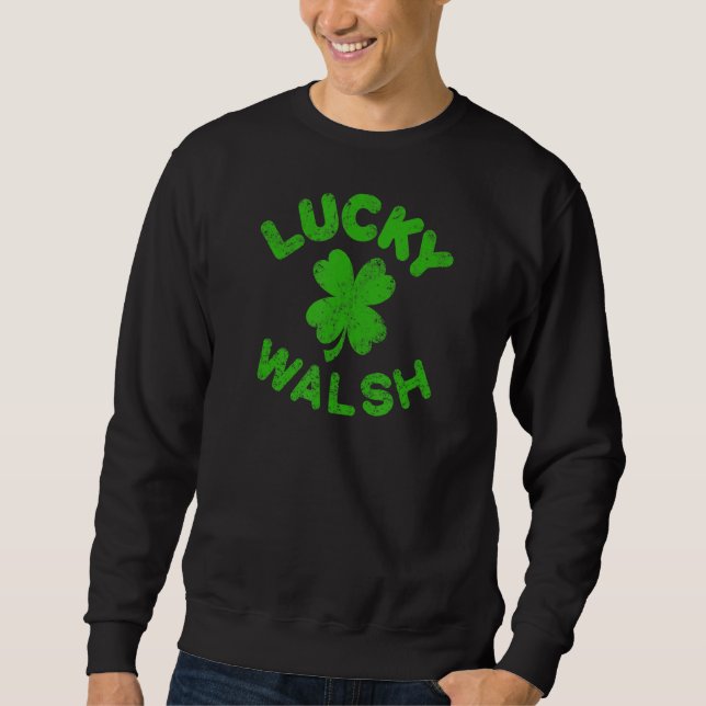 Sudadera Walsh Irish Family Saint Patrick's Day Irish Wals (Anverso)