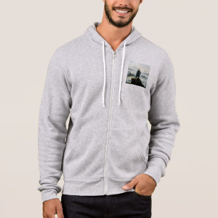Sudadera Wanderer encima del mar de niebla