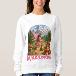 Sudadera Wanderlust Mountain Fairy Hiker Fairycore Mushroom