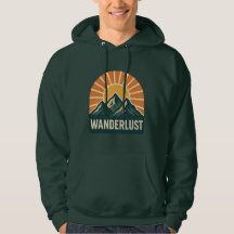 Wanderlust Retro Blue Mountain Sunrise Outdoor Sun