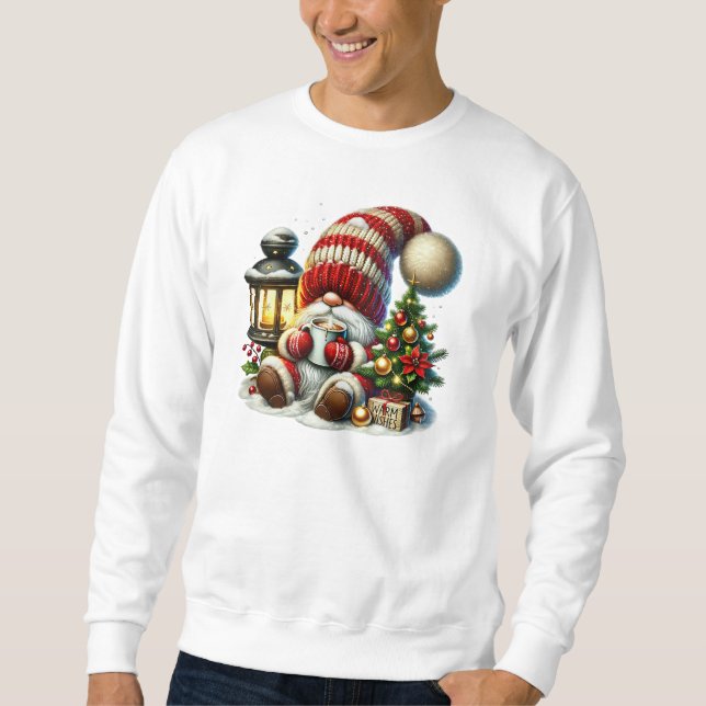 Sudadera Warm Christmas Gnome Men's Sweatshirt (Anverso)