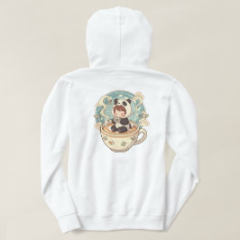 Sudadera Warm Panda Coffee Cup Graphic Hoodie